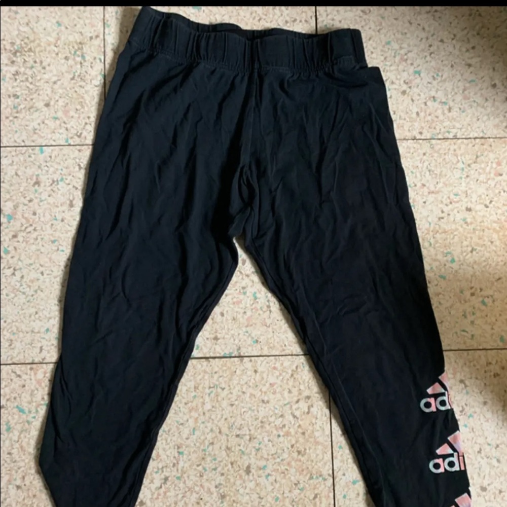 black adidas leggings